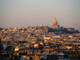 Cityscape with Sacre-Couer Basilica  Paris  France
