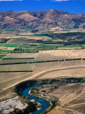 Clutha River with Dunstan Mountains in the Background  New Zealand