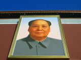 Portrait of Mao Tse Tung Over Tiananmen Square  Beijing  China