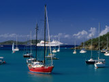 Sailing Ships and Cruise Ship in Harbour  Port Elizabeth  St Vincent & the Grenadines