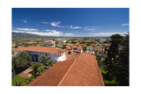 Red Tile Roofs Of Santa Barbara California