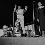 1950s Jazz Performers  Lionel Hampton  Band Leader at the Empress Hall in London