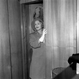Marlene Dietrich at London Airport  1963