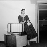 Ava Gardner at a Press Reception in London  December 1954