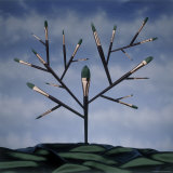 Paint Brush Art Tree