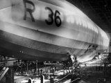 Beardmore R36 Airship G-Faaf Moored Inside It's Giant Hangar  1924