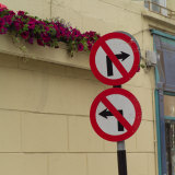 Ireland  Traffic Signs on Street