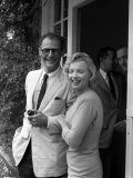 Marilyn Monroe with Her Husband Arthur Miller  July 1956