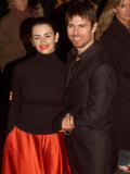Tom Cruise and Spanish Actress Penelope Cruz Arrive at Premiere of Vanilla Sky  January 2002