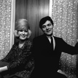 Dusty Springfield with Pop Star Eden Kane in Her Dressing Room at Croydon  February 1964