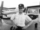 Gary Numan with One of the New Planes He Had Bought  September 1981