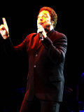 Welsh Singer Tom Jones Performing on Stage in Cardiff Tonight
