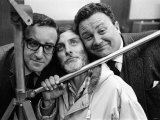 Spike Milligan  Harry Seacombe and Peter Sellers Rehersing for the Goons Radio Show  March 1963
