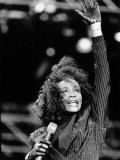 Whitney Houston at the Nelson Mandela Birthday Concert at the Wembly Stadium in London  June 1988