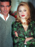 Madonna Ciccone with Her Co-Star Antonio Banderas in Evita