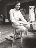 Anthony Perkins During Rehearsals for the Male Animal  June 1968