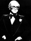 Singer and Songwriter Elton John in an American Television Comedy Show with Singer Cher  1975