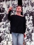 Jim Kerr of Simple Minds at Wembley Stadium in Honour of Nelson Mandela's 70th Birthday  June 1988