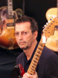 Eric Clapton Guitar Legend at the Launch of the Auction of His Guitars  June 1999