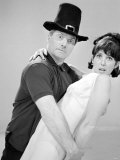 Dick Emery and Una Stubbs Seen Here Rehearsing for the Dick Emery Show  July 1963
