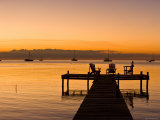 Jetty at Sunset  Caye Caulker  Belize