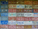 USA  Missouri  Route 66  Near Carthage  Car Number Plates