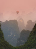Karst Mountain Landscape  View from Moon Hill  Yangshuo  Guilin  Guangxi Province  China
