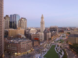Atlantic Avenue and Customs House  Boston  Massachusetts  USA