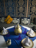 Moroccan Restaurant Interior  Rissani  Tafilalt  Morocco  North Africa