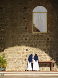 Panama  Panama City  Panama Viejo Ruins  Nuns in Ruined Church