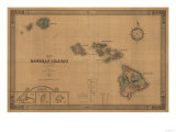 Hawaii - Panoramic State Map