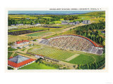 Ithaca  New York - Aerial View of Cornell University Schoellkopf Stadium