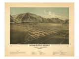 Idaho - Panoramic Map of Hailey