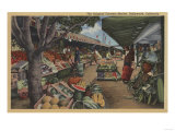 Hollywood  CA - View of Original Farmer's Market