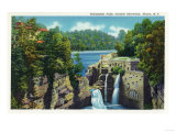 Ithaca  New York - View of Trihammer Falls  Cornell University