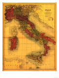 Italy - Panoramic Map