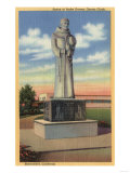 Bakersfield  California - Statue of Padre Garces in Garces Circle