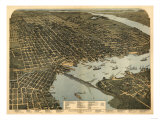 Jacksonville  Florida - Panoramic Map