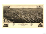 Bismarck  North Dakota - Panoramic Map