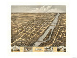 Geneva  Illinois - Panoramic Map