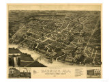 Gadsden  Alabama - Panoramic Map