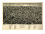 High Point  North Carolina - Panoramic Map