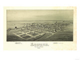 Edmond  Oklahoma - Panoramic Map
