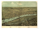 East Saginaw  Michigan - Panoramic Map
