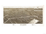 Delavan  Wisconsin - Panoramic Map