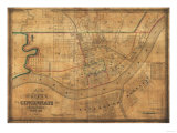 Cincinnati  Ohio - Panoramic Map