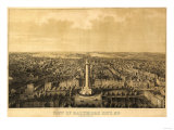 Baltimore  Maryland - Panoramic Map