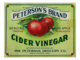 Hollywood  California - Peterson's Cider Vinegar Label
