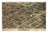 Birmingham  Alabama - Panoramic Map