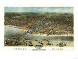 Chicago  Illinois - Panoramic Map